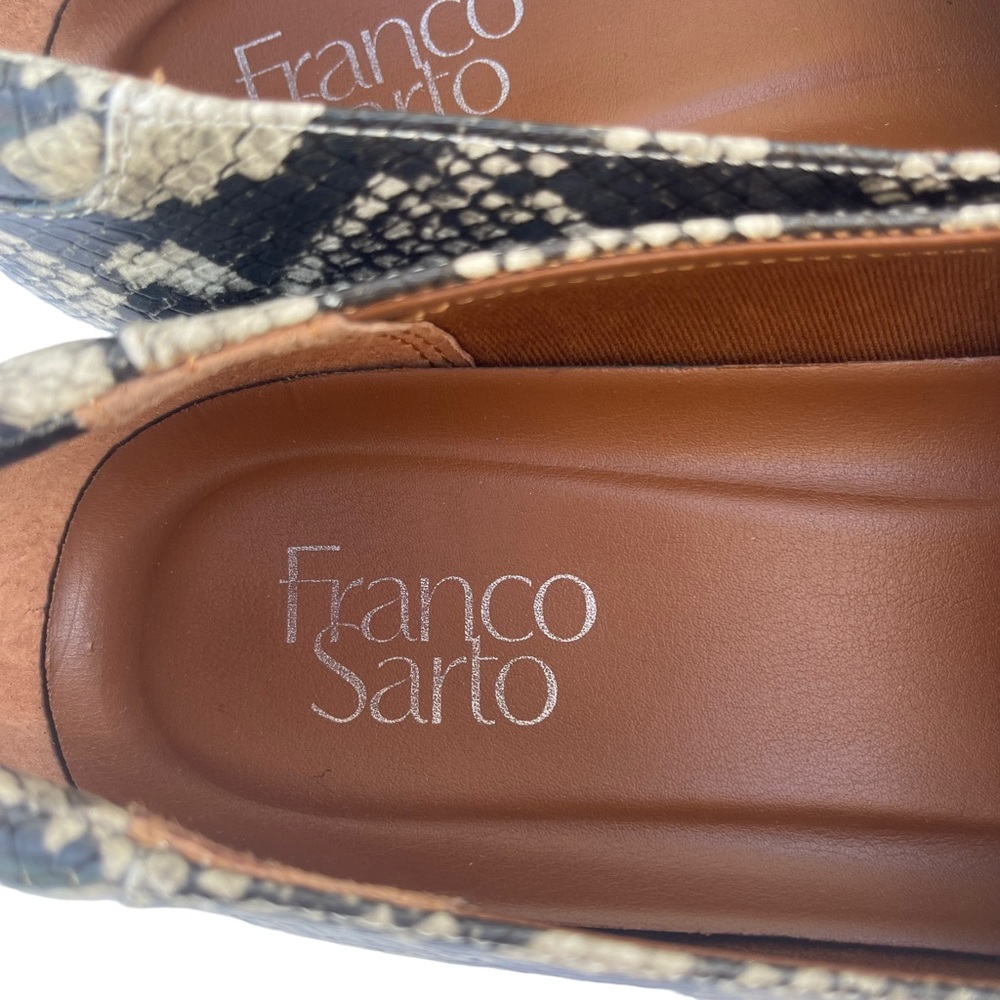 Franco Sarto Carlina Snake Print Loafers 8.5 - Picture 7 of 8